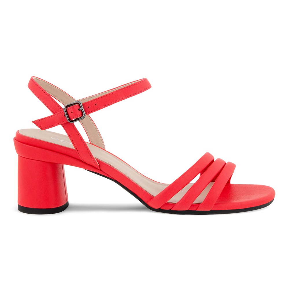 Sandalias Mujer - ECCO Elevate 65 Block - Rojos - JXV758421